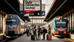 Relační sleva ZSSK MAV Budapešť cez Győr: Ušetři