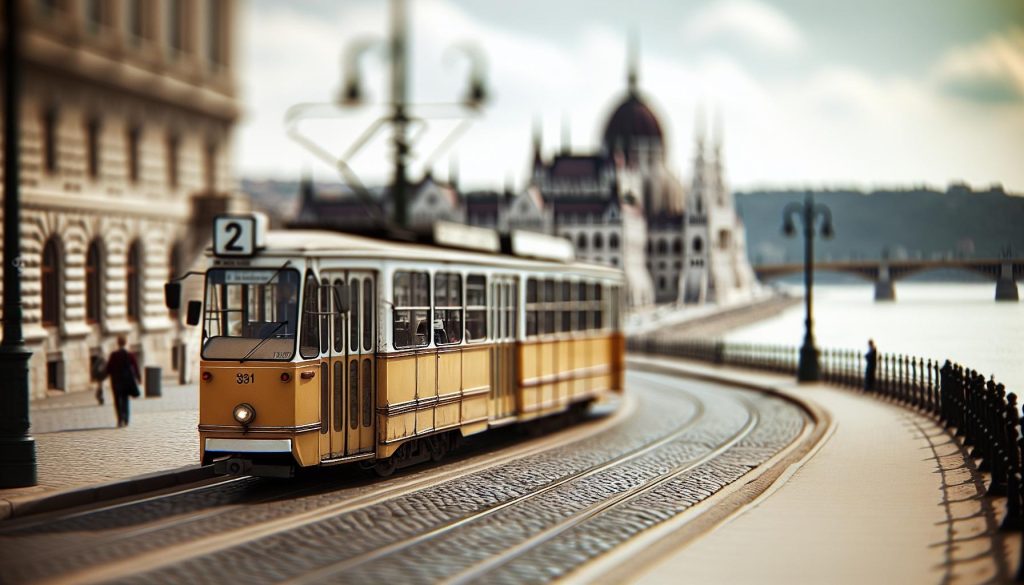 Stará žlutá tramvaj v Budapešti: Historické spoje číslo 2