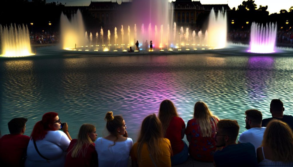 Zpívající fontána Budapešť: Magické světelné show zdarma
