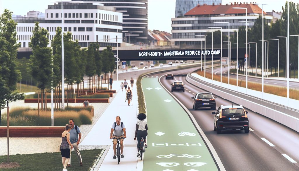 Severojižní magistrála snížení rychlosti autocamp Budapešť