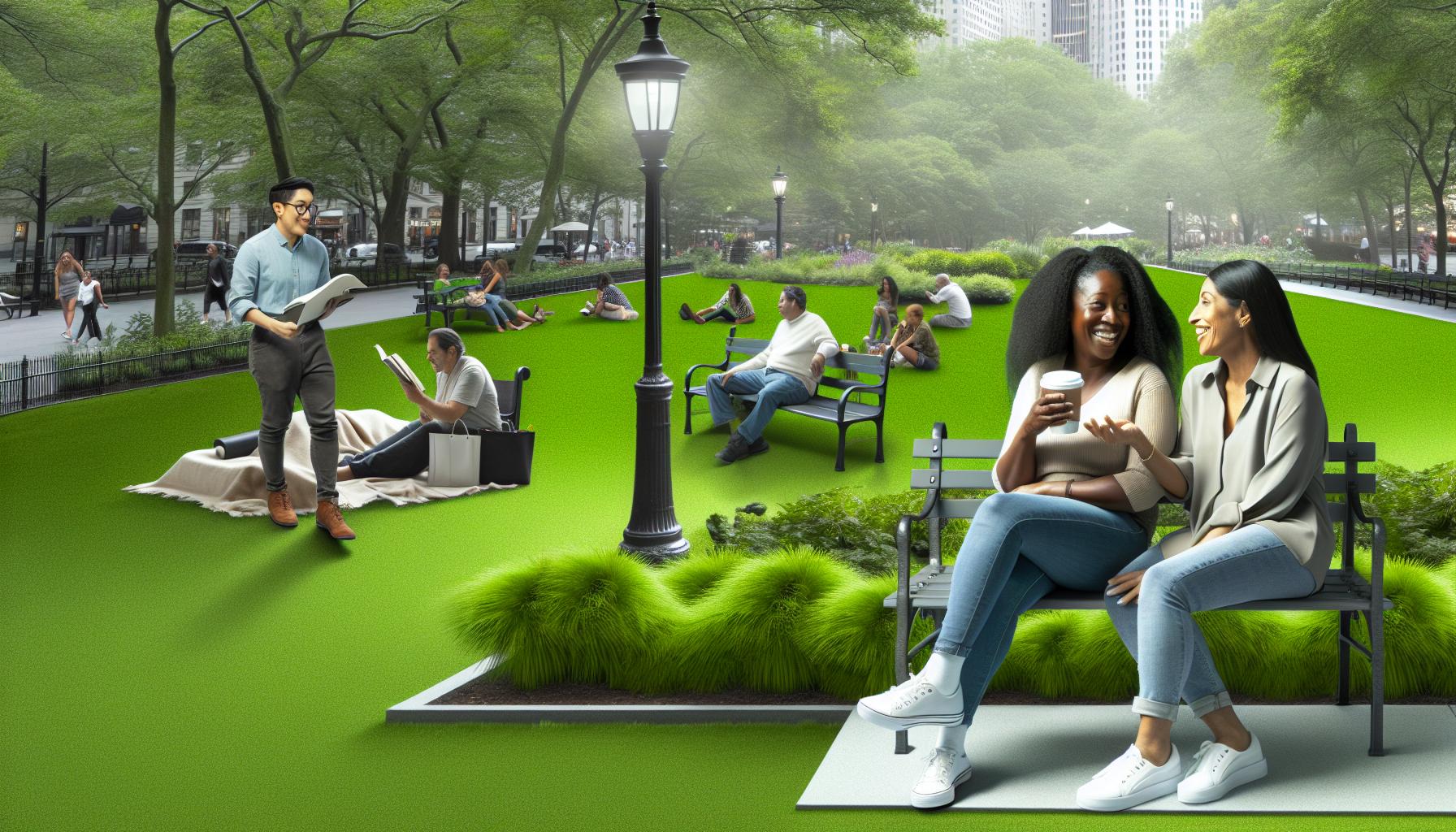 Pohodlí a relaxace: Zelené parky a náměstí