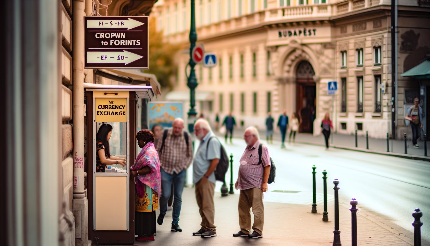 Nejlepší místa na směnu korun za forinty v Budapešti