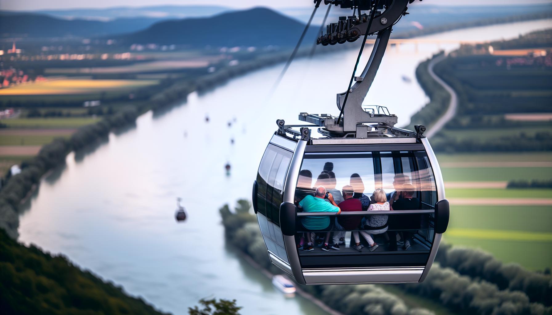 Jak funguje lanovka s výhledem na Dunaj
