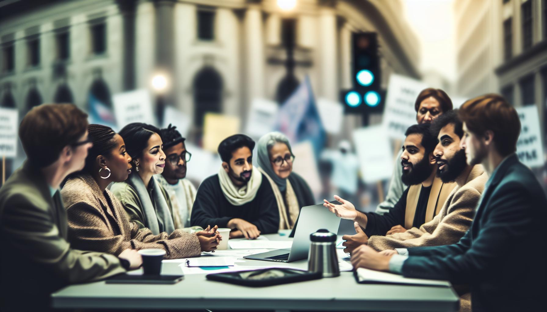 Kdo organizuje protesty a jaké jsou jejich cíle?