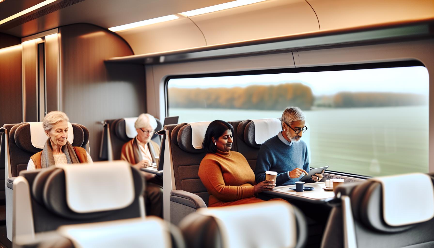 Pohodlí a služby ve vlaku Rychlík