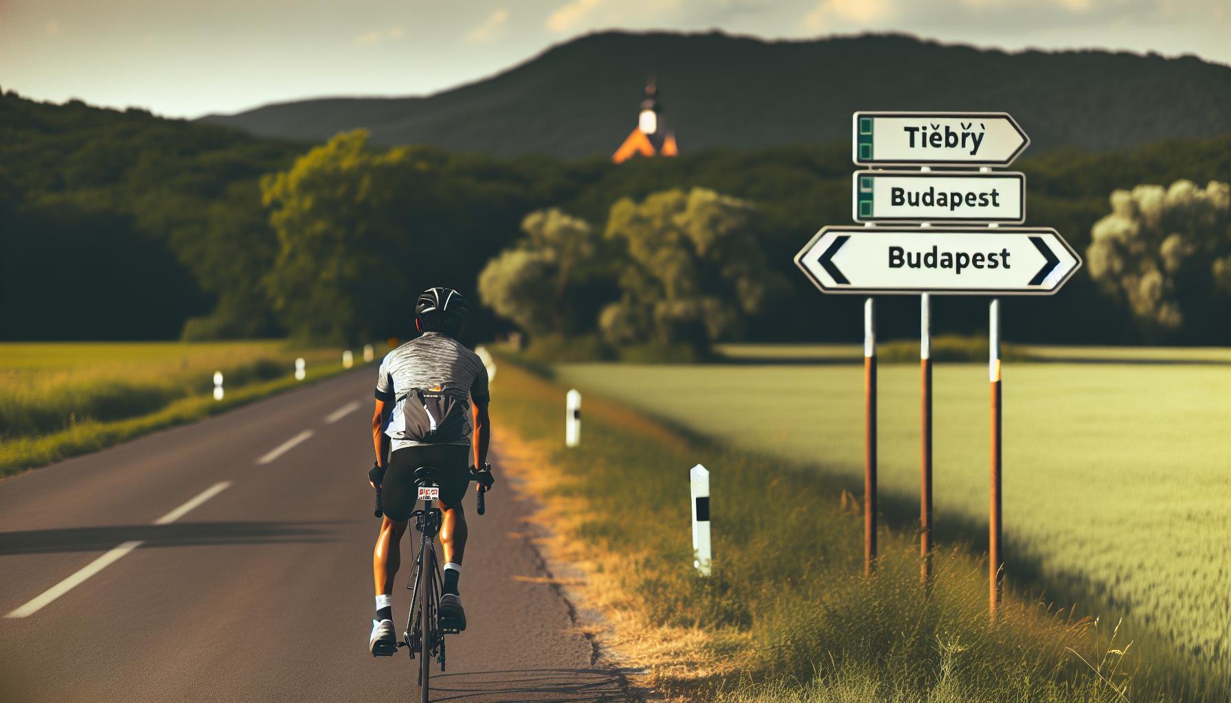 Vzdálenost mezi Třebíčí a Budapeští na kole